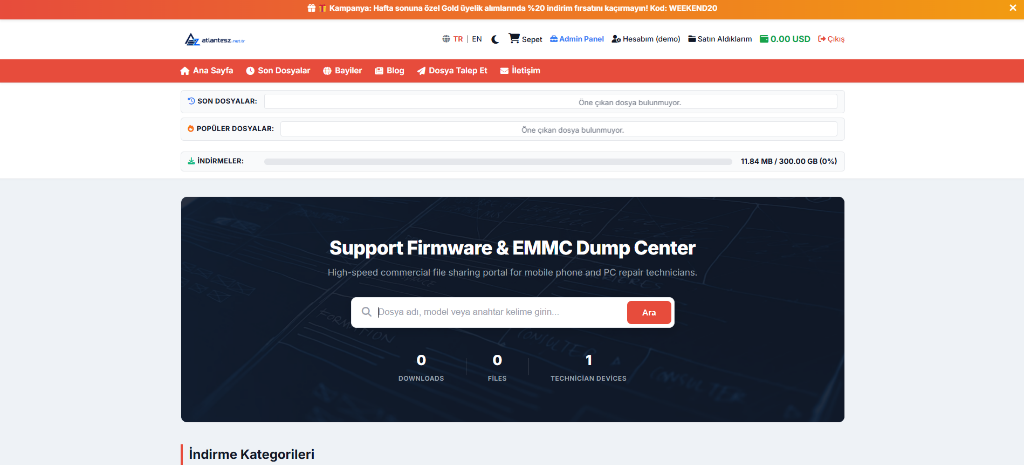 Support Firmware & EMMC Dump Center